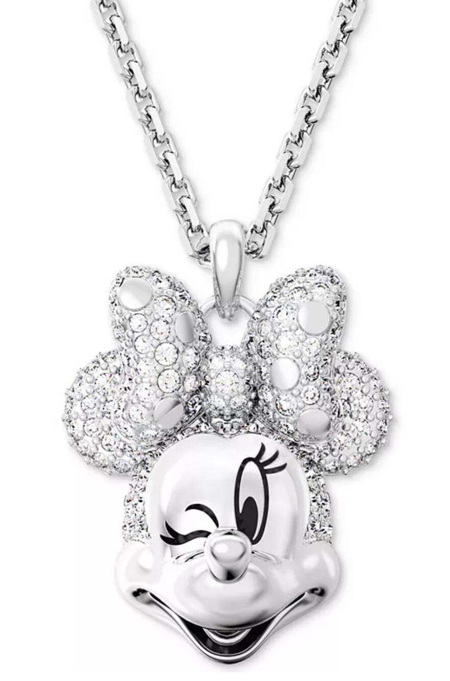 Swarovski Disney Minnie Mouse Crystal Pendant Necklace